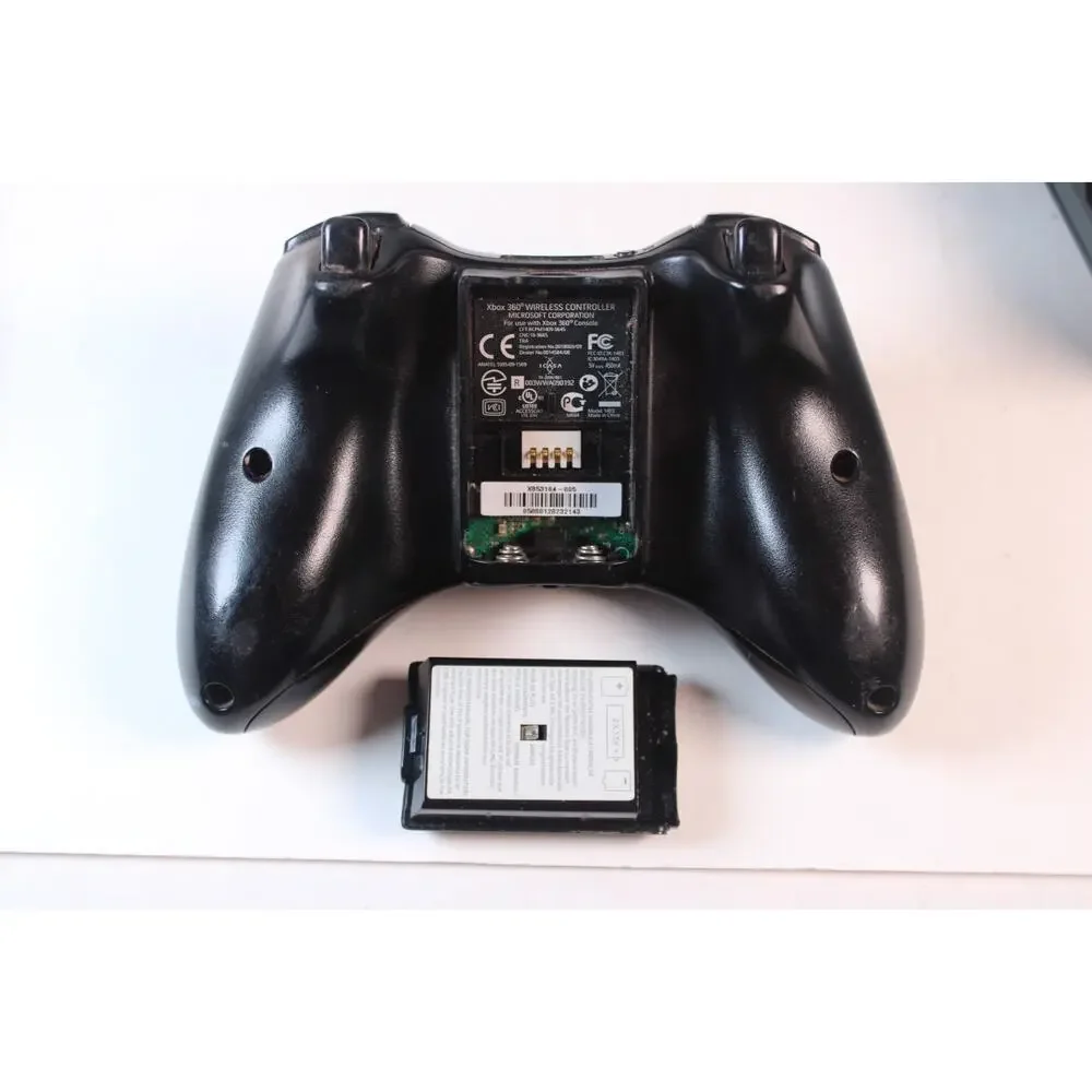 Xbox 360 S Slim Console Bundle/Lot, 5 Games 1 Controller, cords, Tested/works